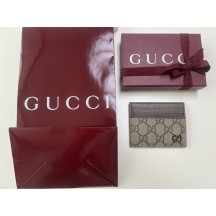 구찌 카드지갑 GG 수프림 정품 카드지갑 바이컬러